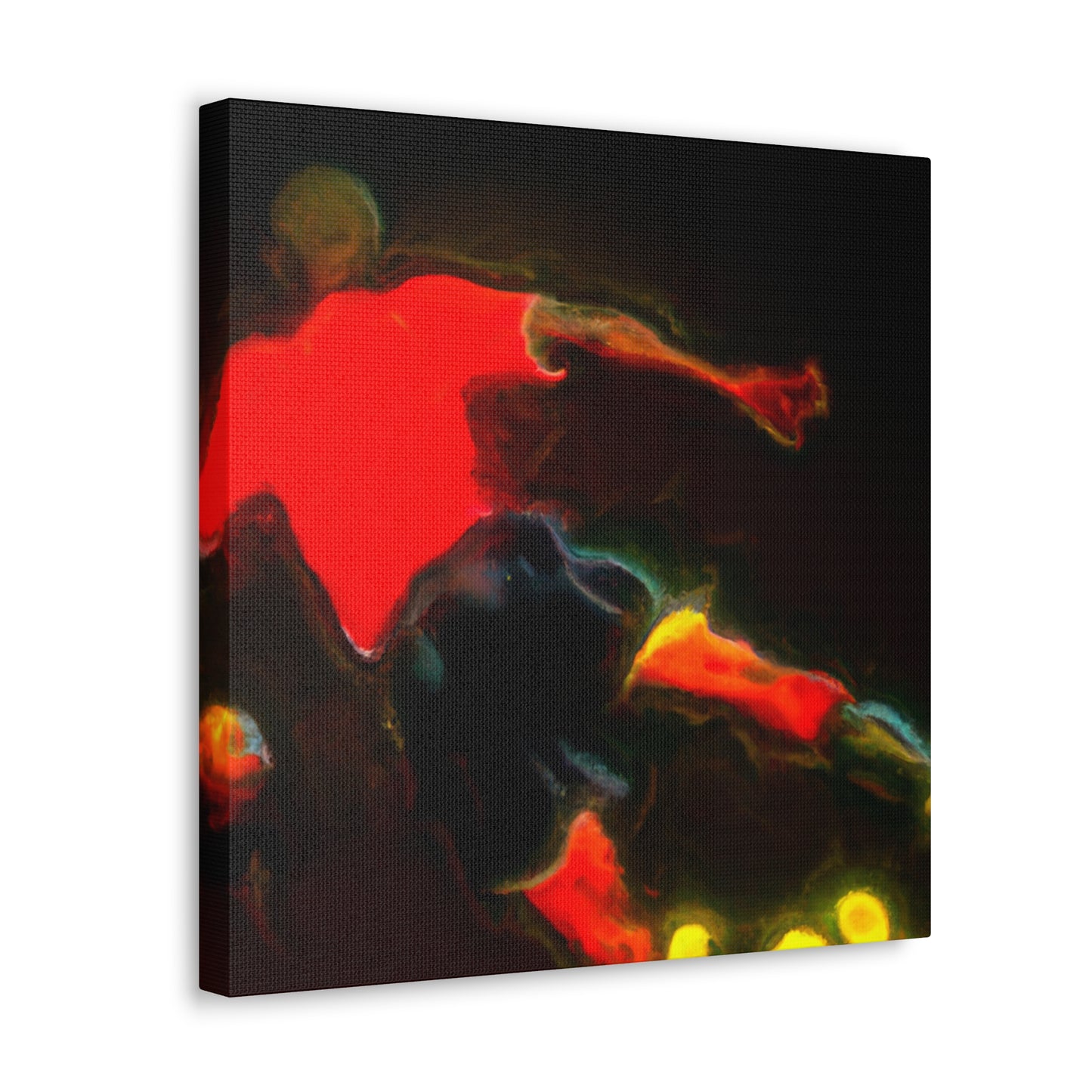 Soccer in Moonlight Sky - Canvas