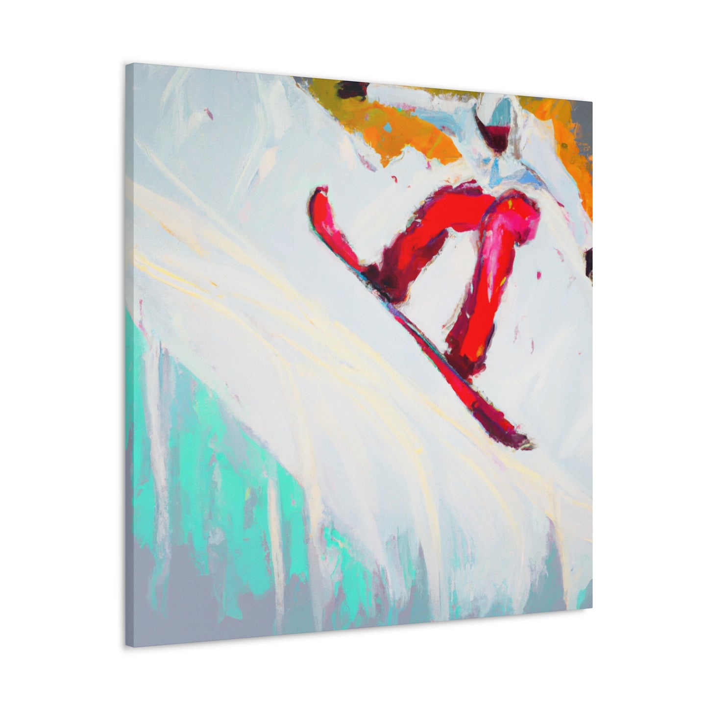 "Snow Boarding Expressionism" - Canvas