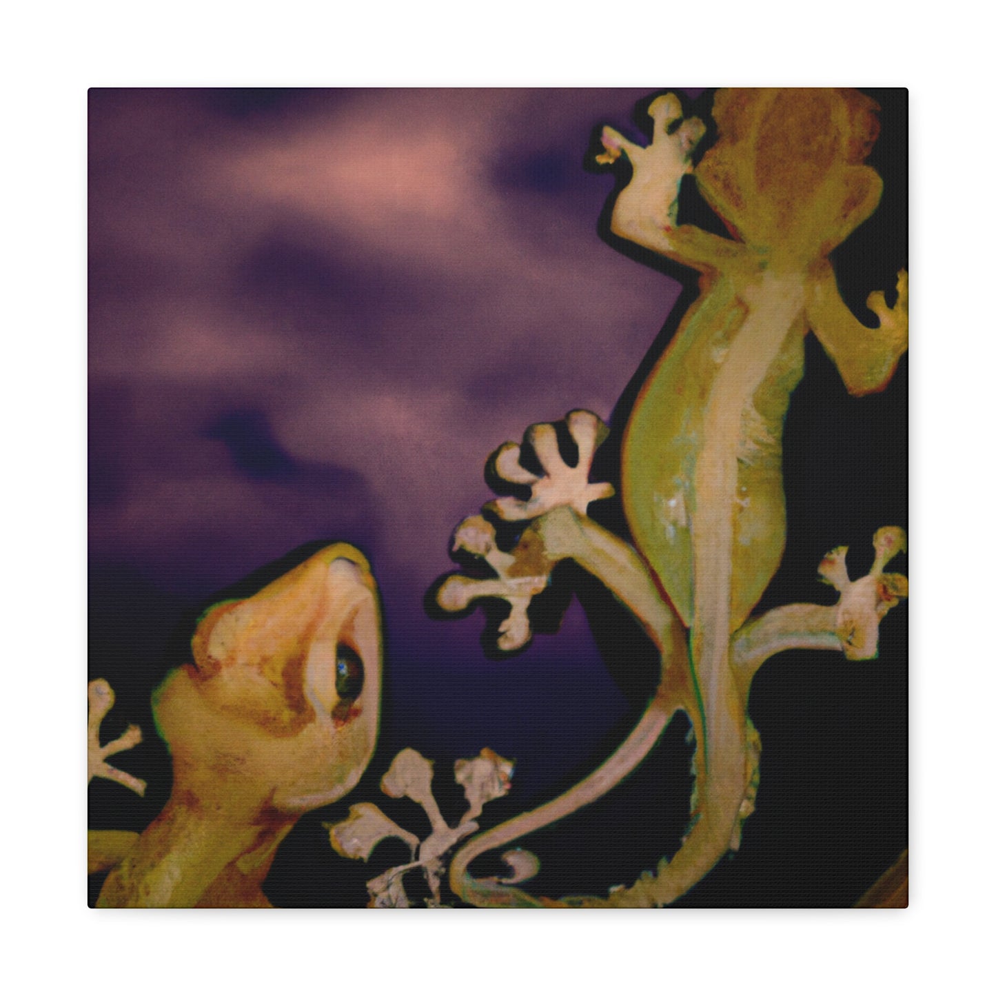 "Crested Gecko Celestial Beauty" - Canvas