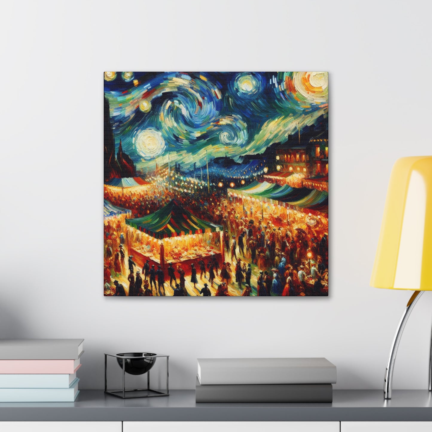 Vibrant Festival Revelry - Canvas