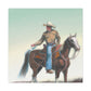 "Cowboy on Horseback" - Canvas