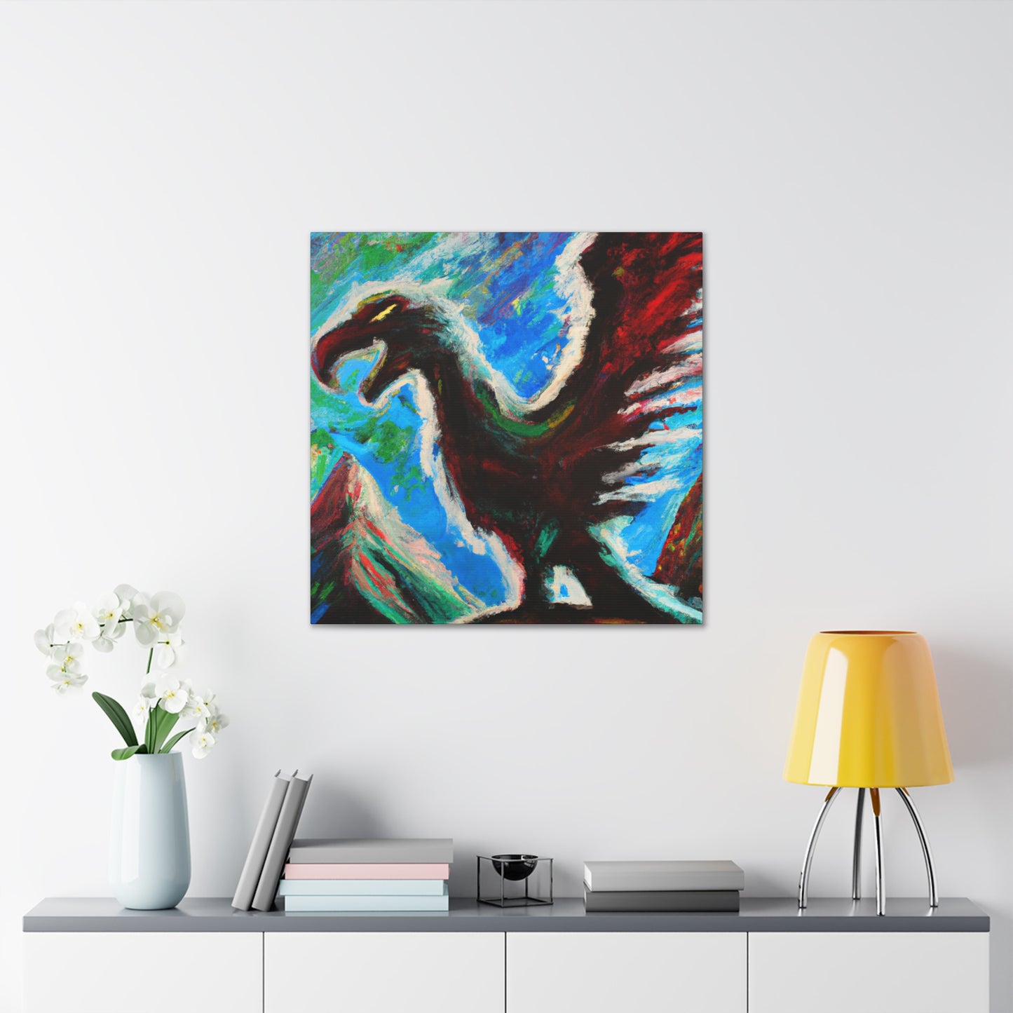 "Condor in Flight Below" - Canvas