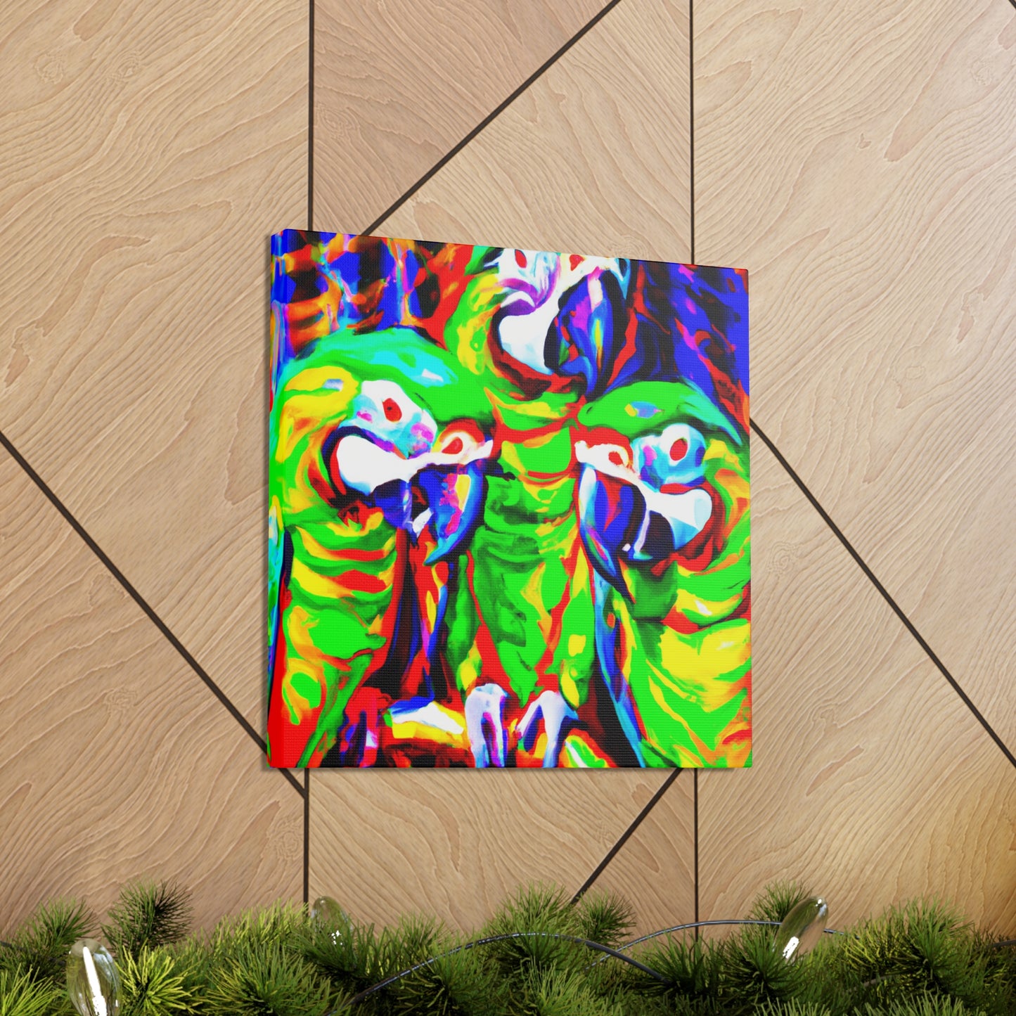 Parrots of the Amazon - Canvas