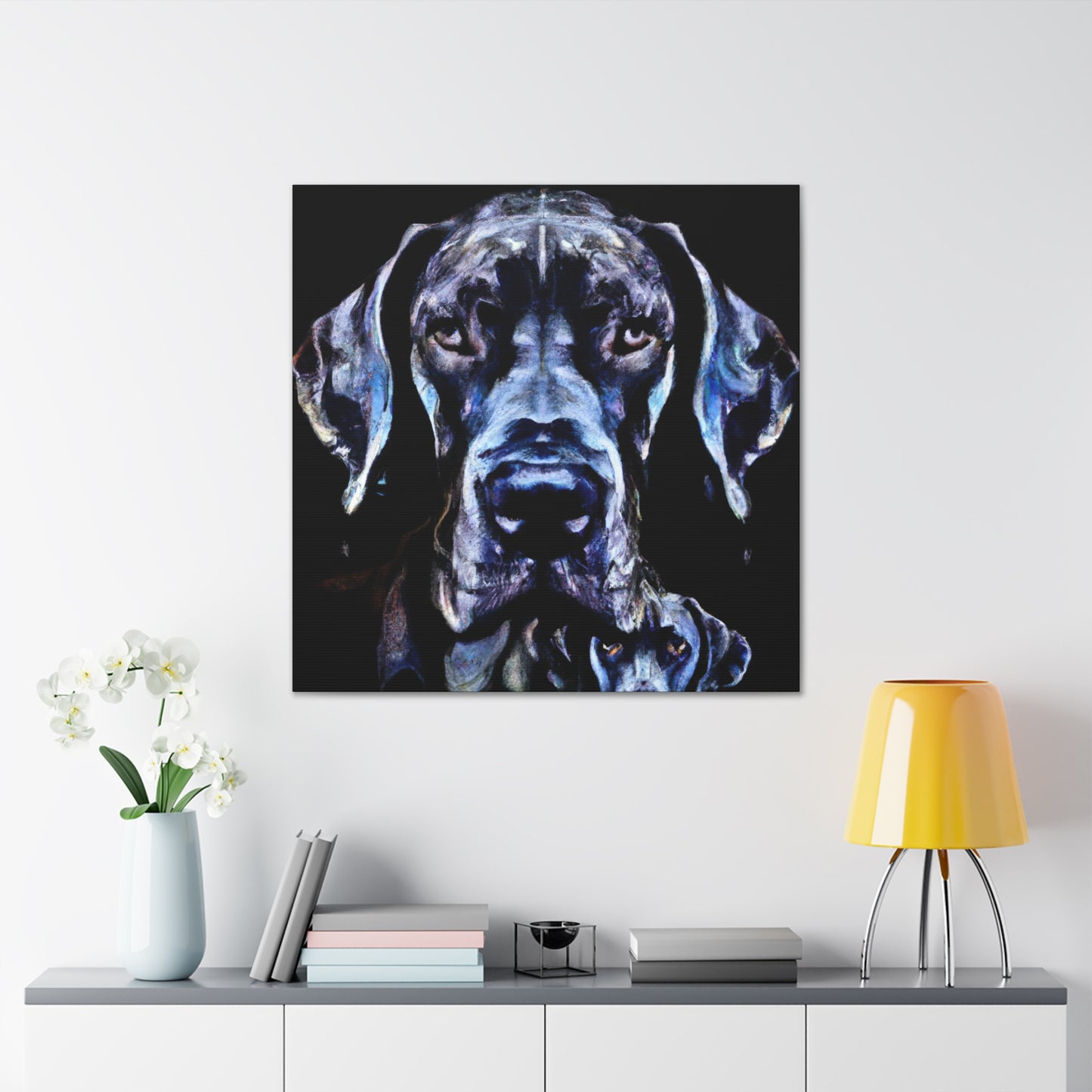 Great Dane in Deco. - Canvas