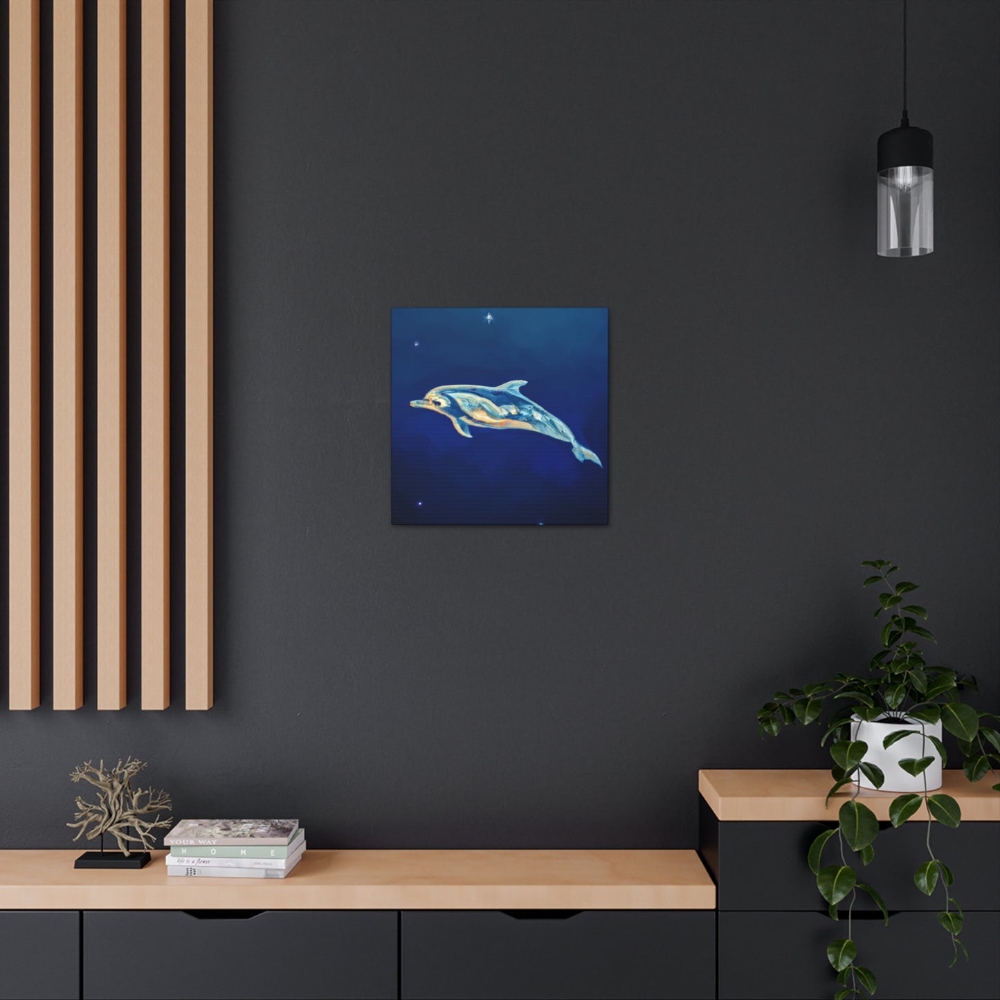 Dolphins in the Sky - Canvas