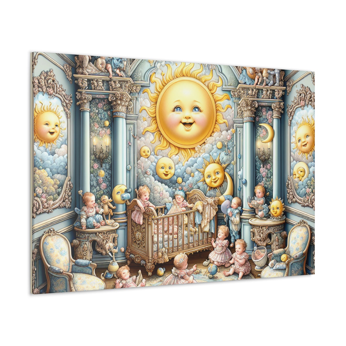 Celestial Grins of Joy - Canvas