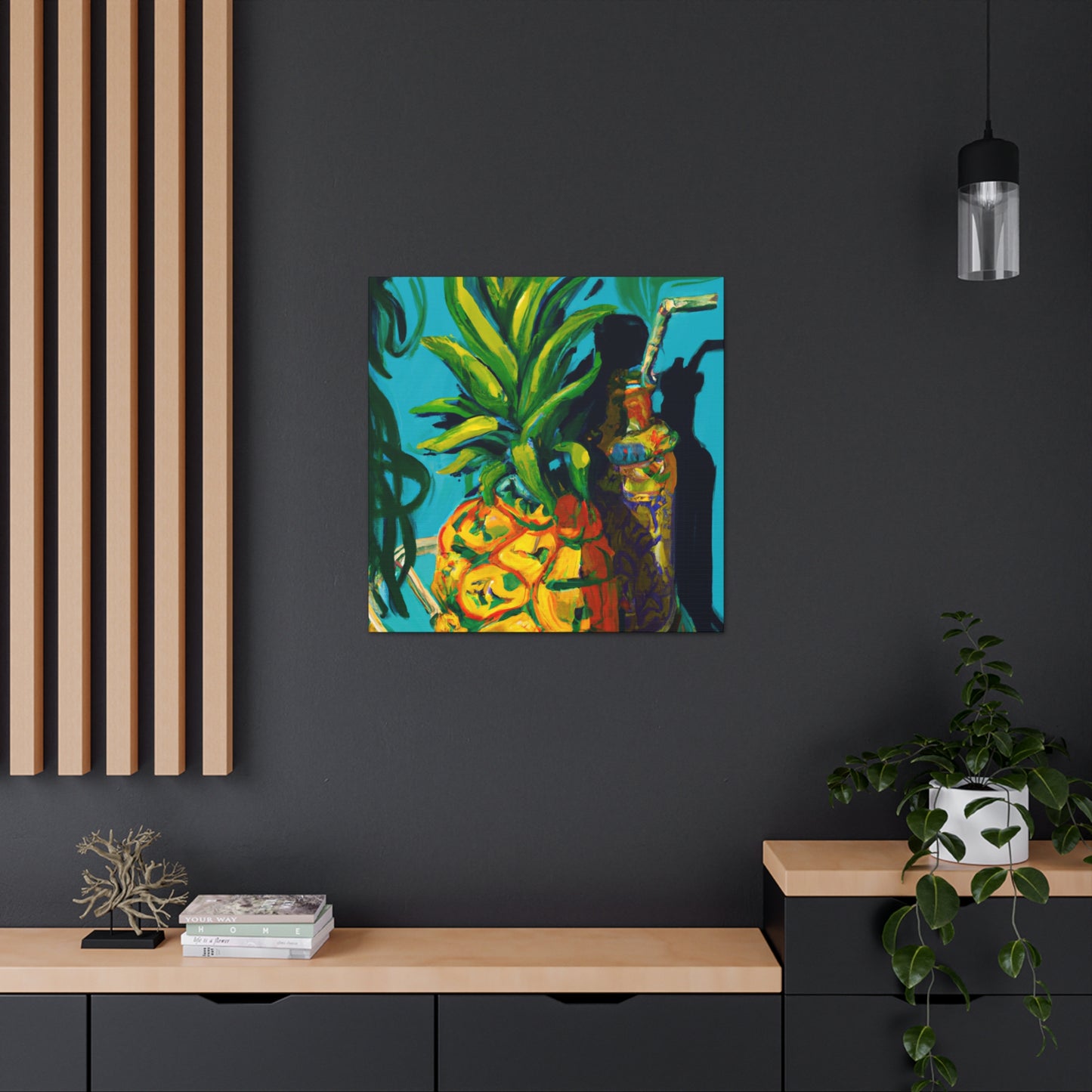 Pineapple in Neoclassicism - Canvas