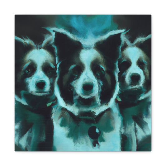 "Border Collie's Surreal Dream" - Canvas