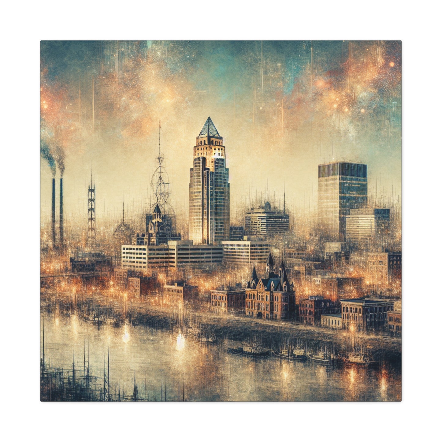 Steaming Omaha Ascent - Canvas