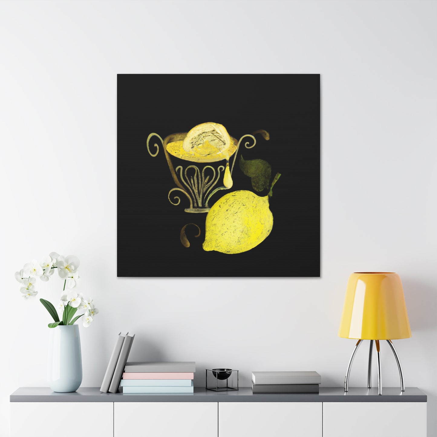 "A Lemon Baroque Delight" - Canvas