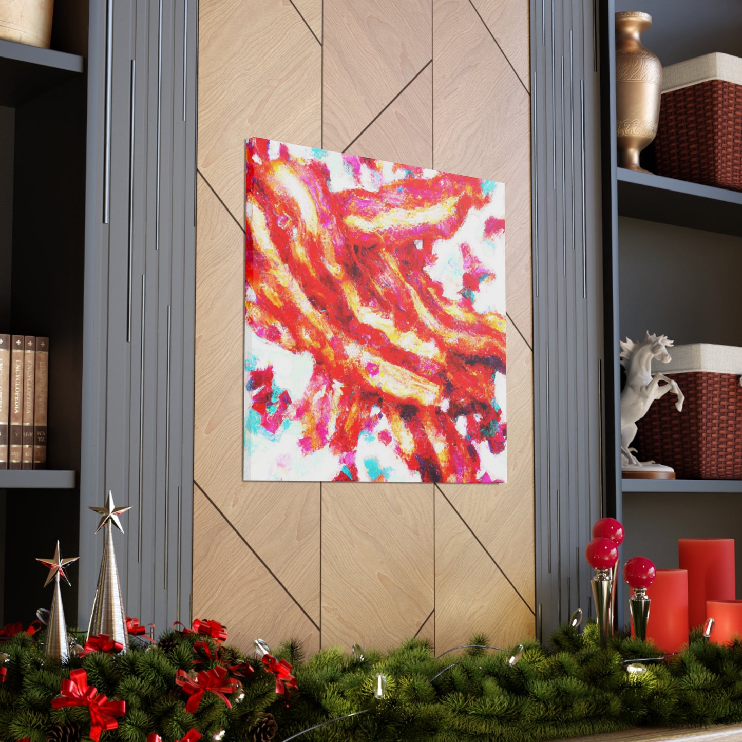 Bacon Pointillism Splendor - Canvas