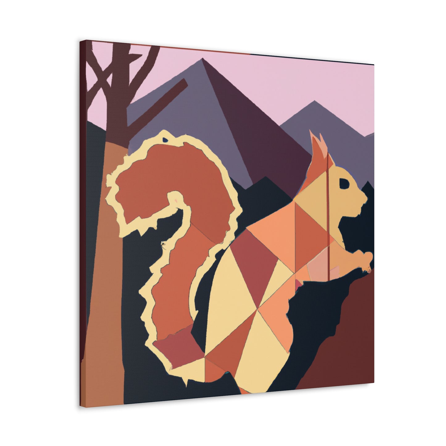 Squirrel in Deco Style - Canvas