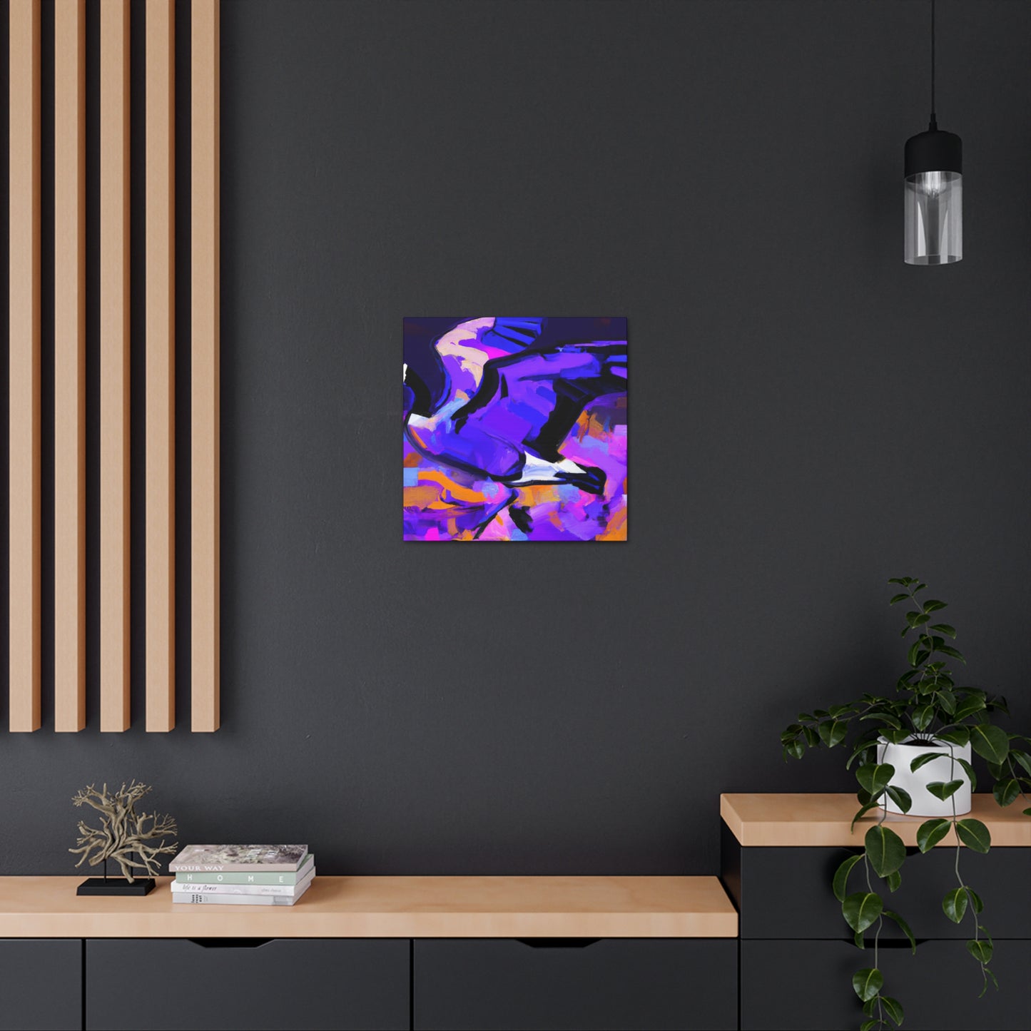 "Canada Goose in Flight" - Canvas