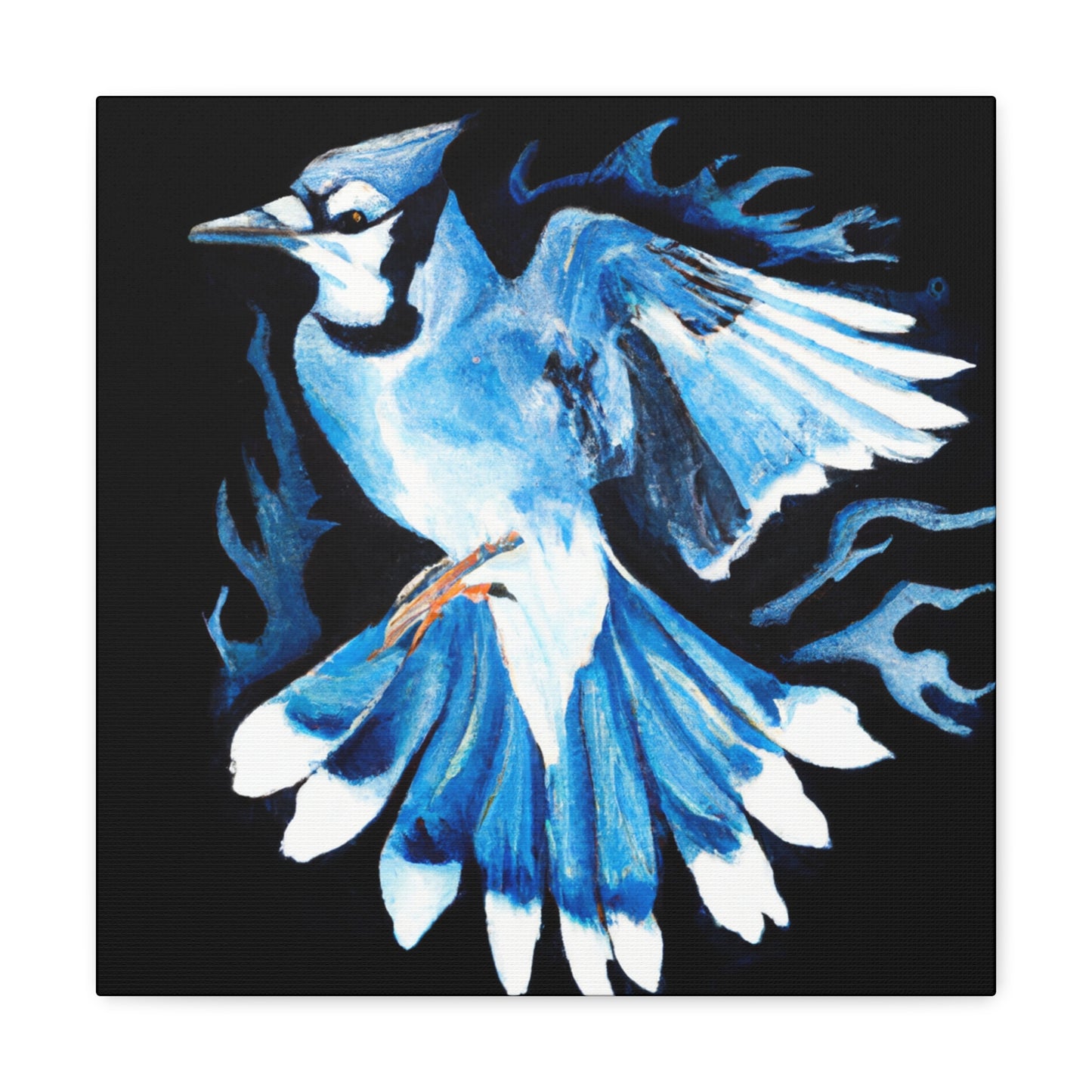 Blue Jay in Bloom - Canvas