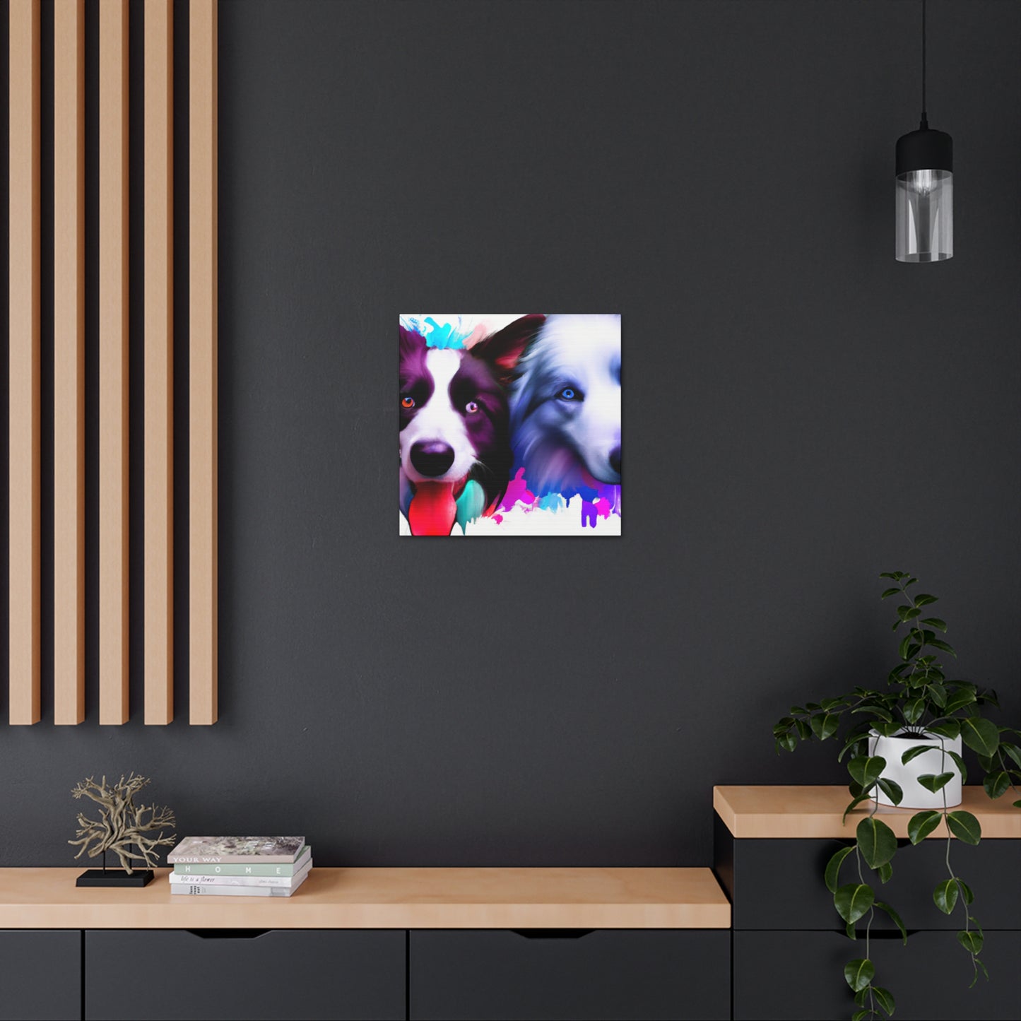 Border Collie Portrait - Canvas