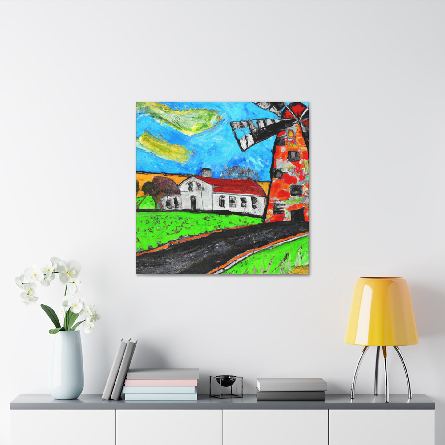 Windmills in Bloom - Canvas