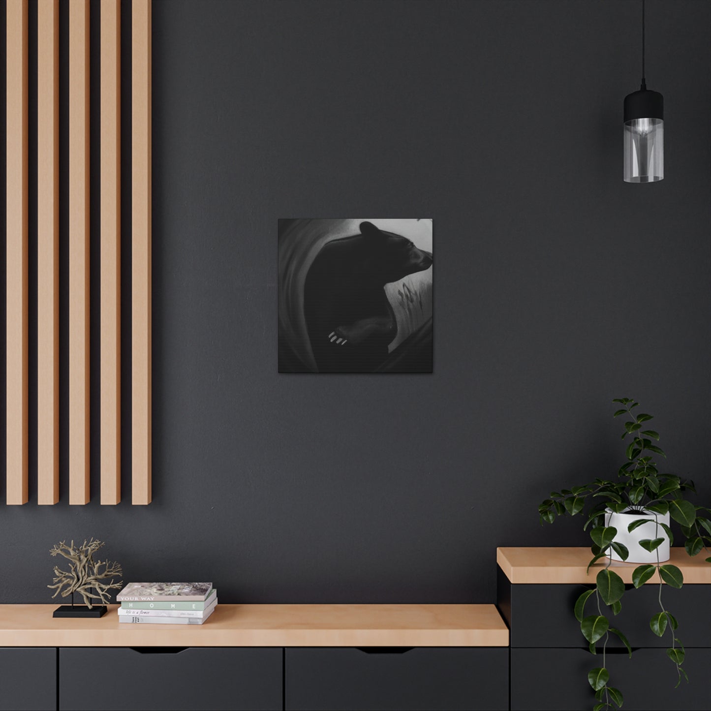 "Asiatic Black Bear Dreaming" - Canvas