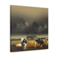 Pasture Dreaming Cow - Canvas