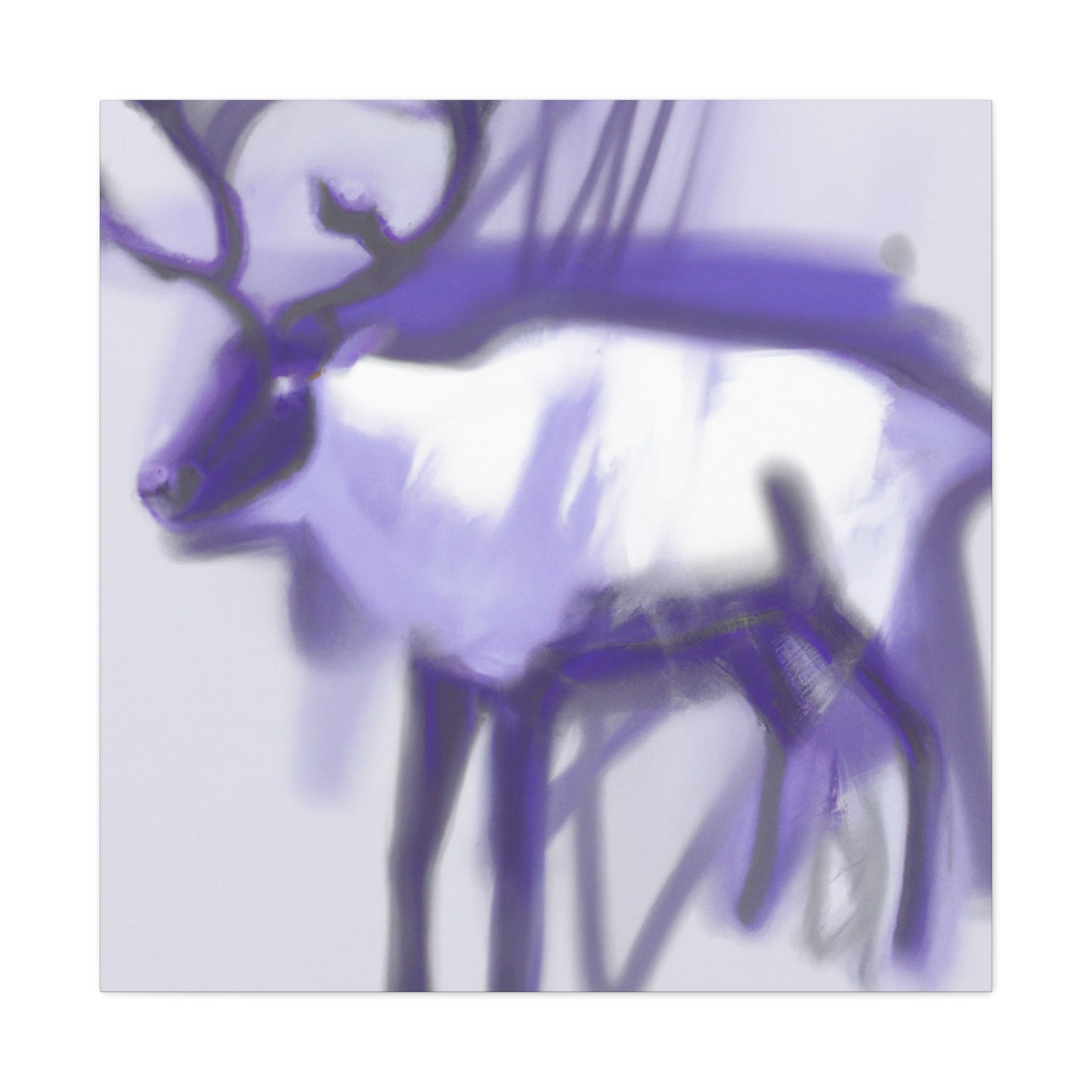 Reindeer in Expressionism - Canvas