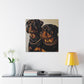 "Rottweiler's Majestic Portrait" - Canvas