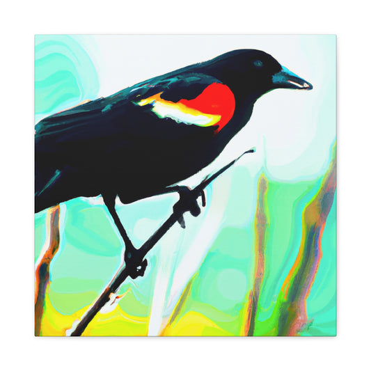 "Red-Winged Glory Awaits" - Canvas