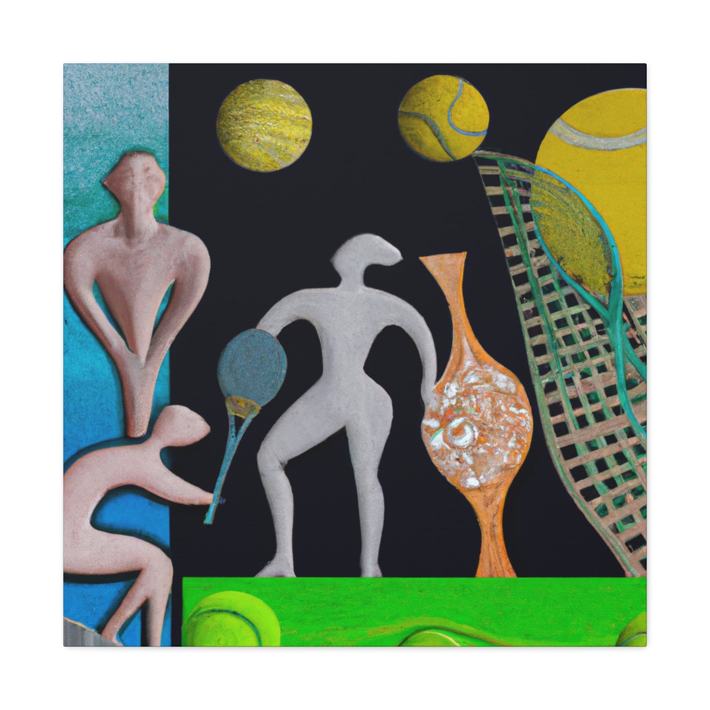 "Tennis in the Twilight" - Canvas