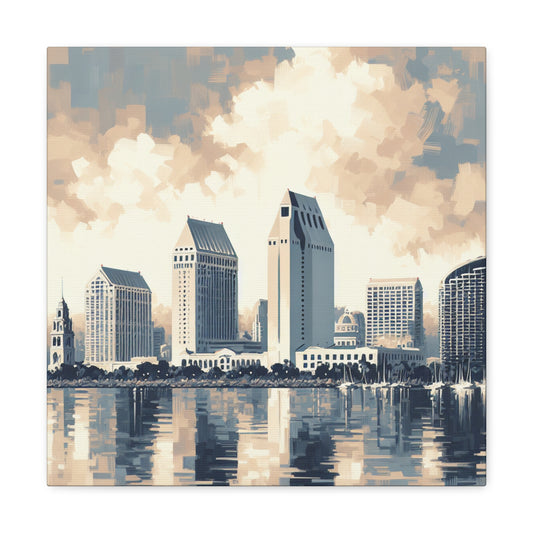 "Seaside Serenity: San Diego" - Canvas