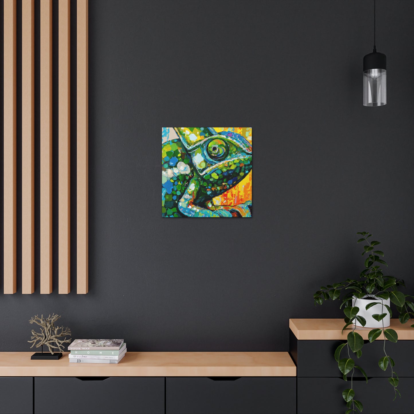 Veiled Chameleon Dreaming - Canvas