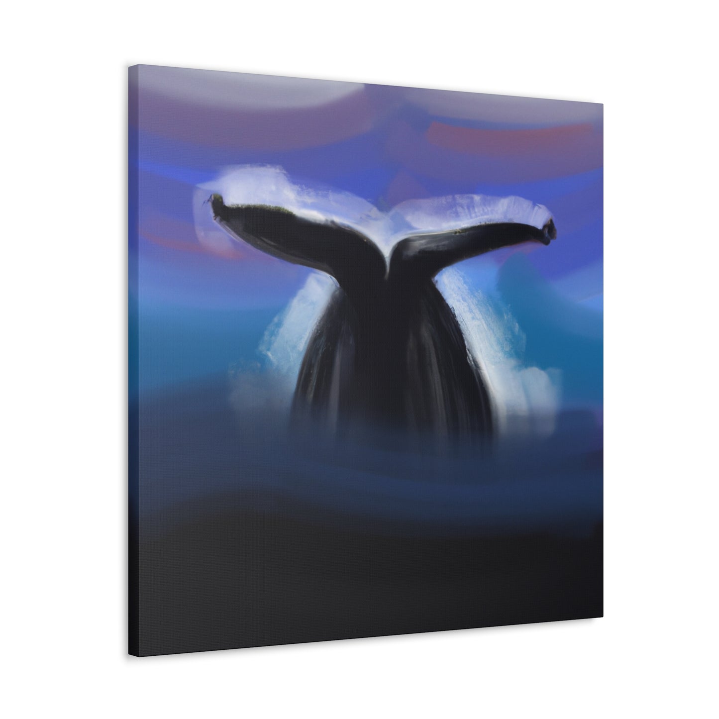 "Humpback Surprise Abstraction" - Canvas