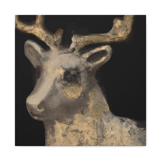 Reindeer in Nature Scene - Canvas