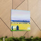 "Serene Hayfield Dreamscape" - Canvas