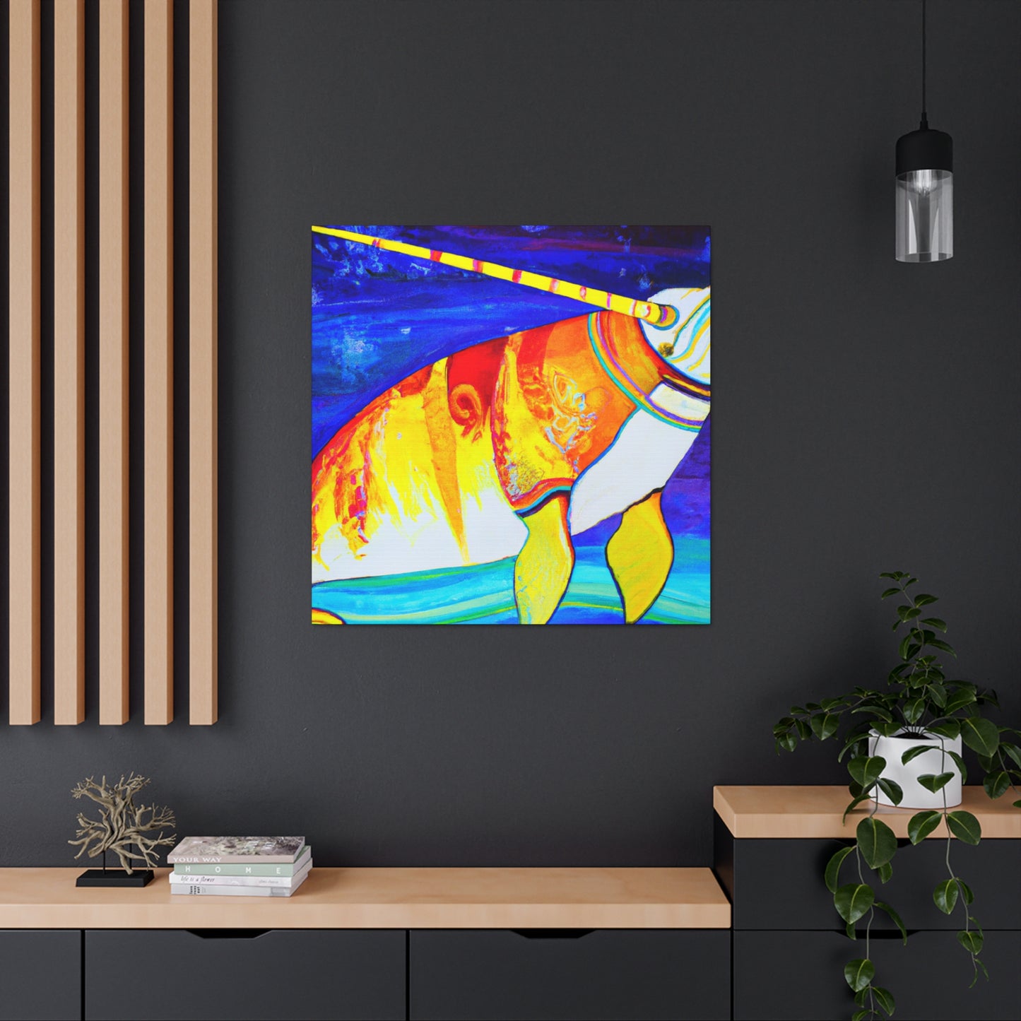 "Narwhal: Deco Dream" - Canvas