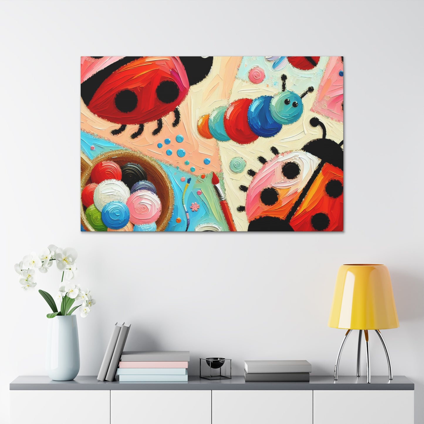 Bugs in Blooming Gardens - Canvas