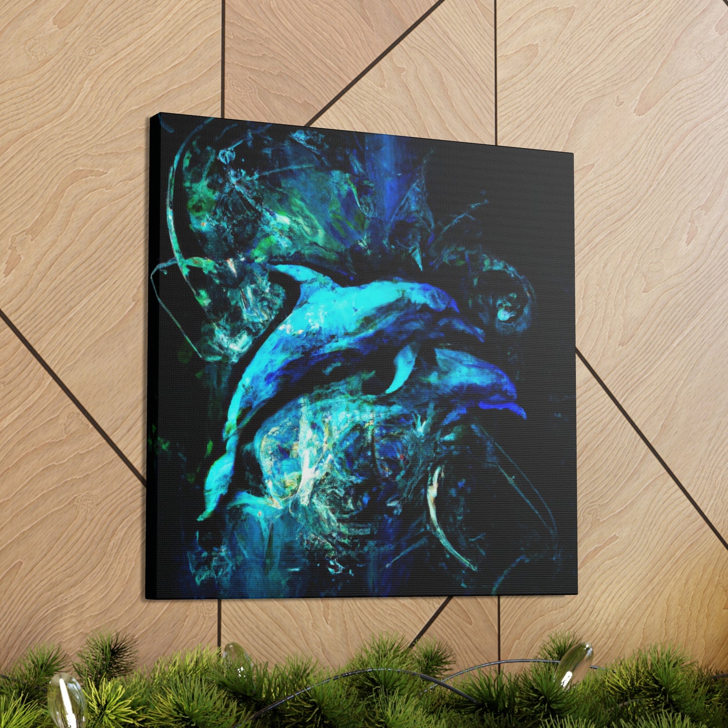 Dolphin's Glorious Dance - Canvas