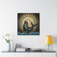 "Seal at Sunrise - Deco" - Canvas