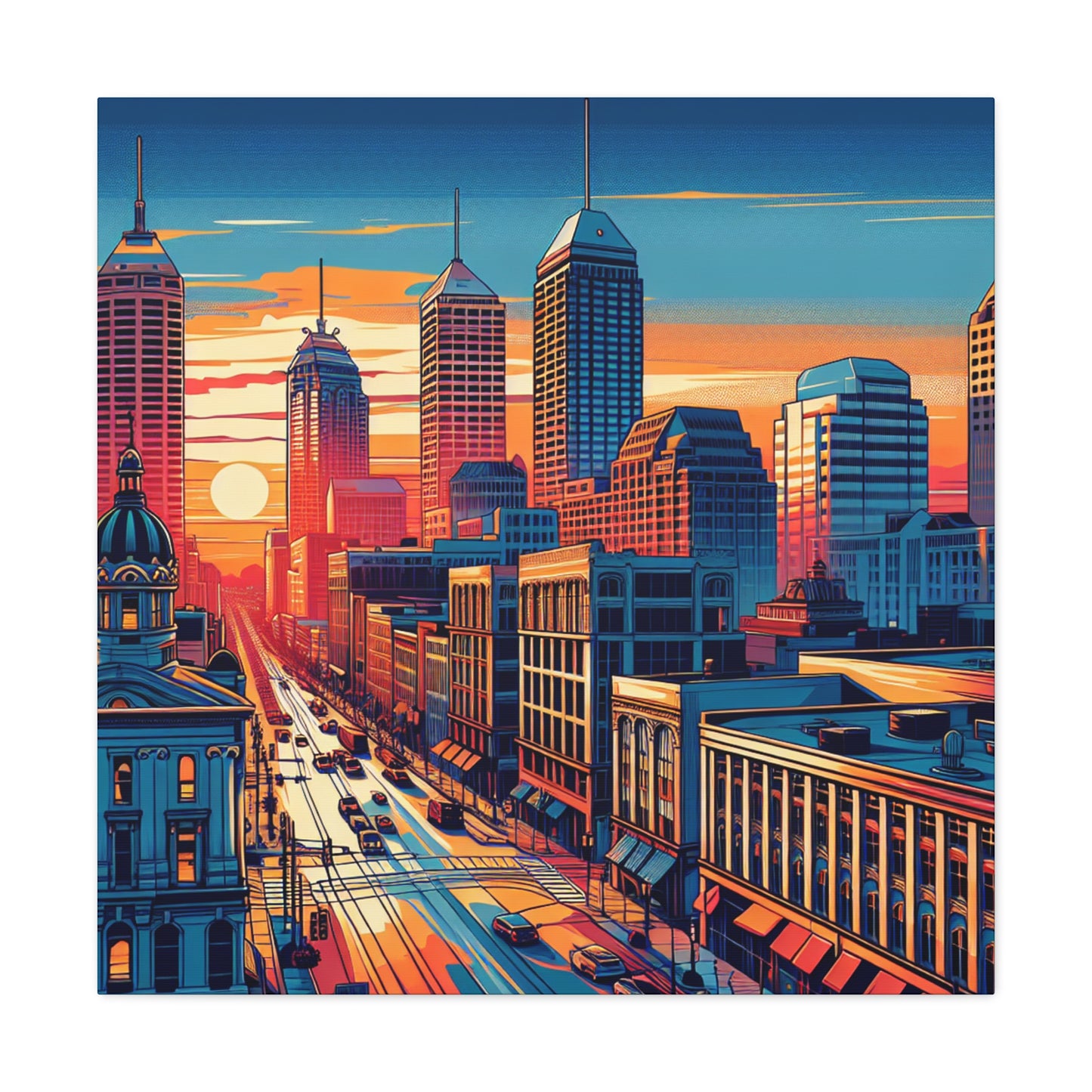 "Glimpses of Indianapolis" - Canvas