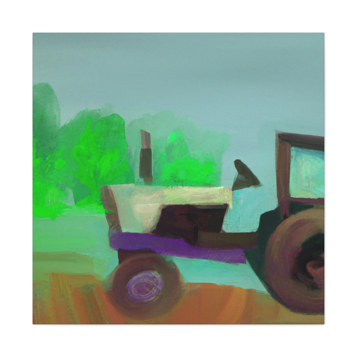 Tractor in Abstraction - Canvas