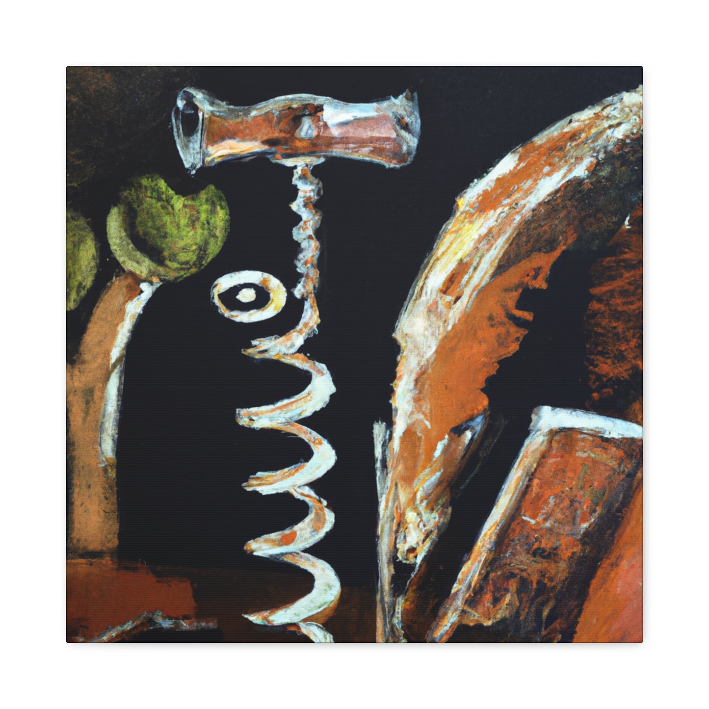 "Corkscrew Abstract Mystery". - Canvas