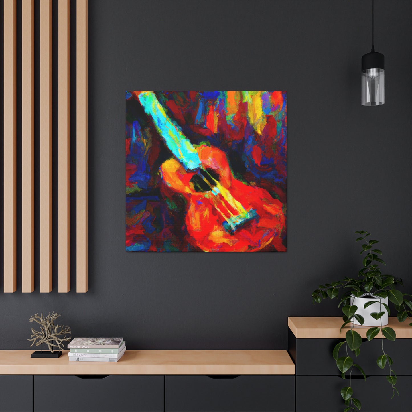 "Ukelele at Sunrise" - Canvas