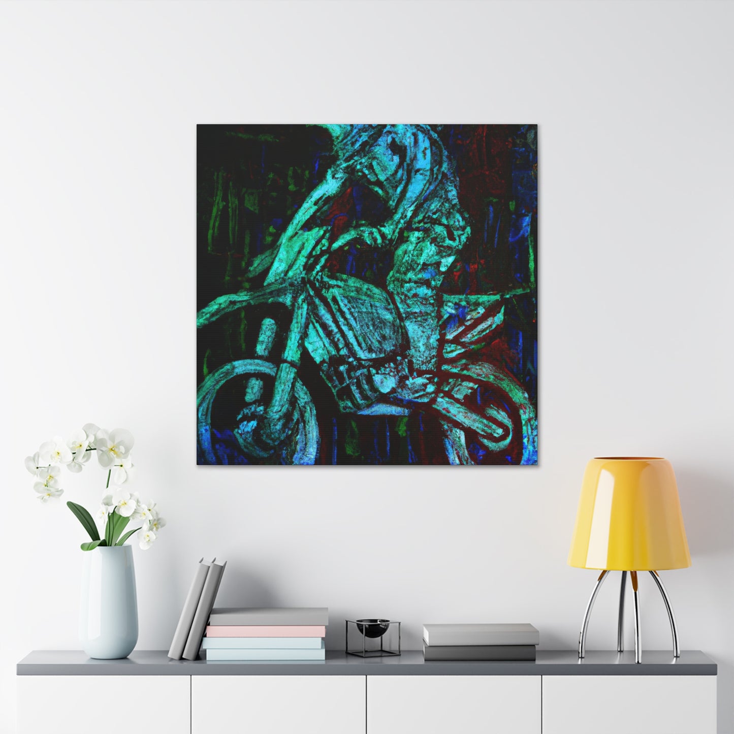 Motorcycle Racing Radiance - Canvas