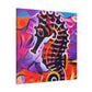 Seahorse in Impressionism - Canvas