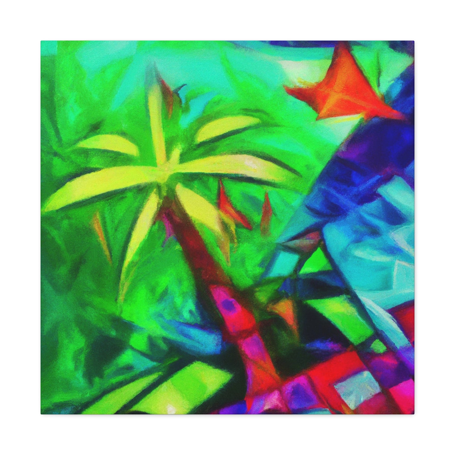 Palm Tree in Bloom - Canvas