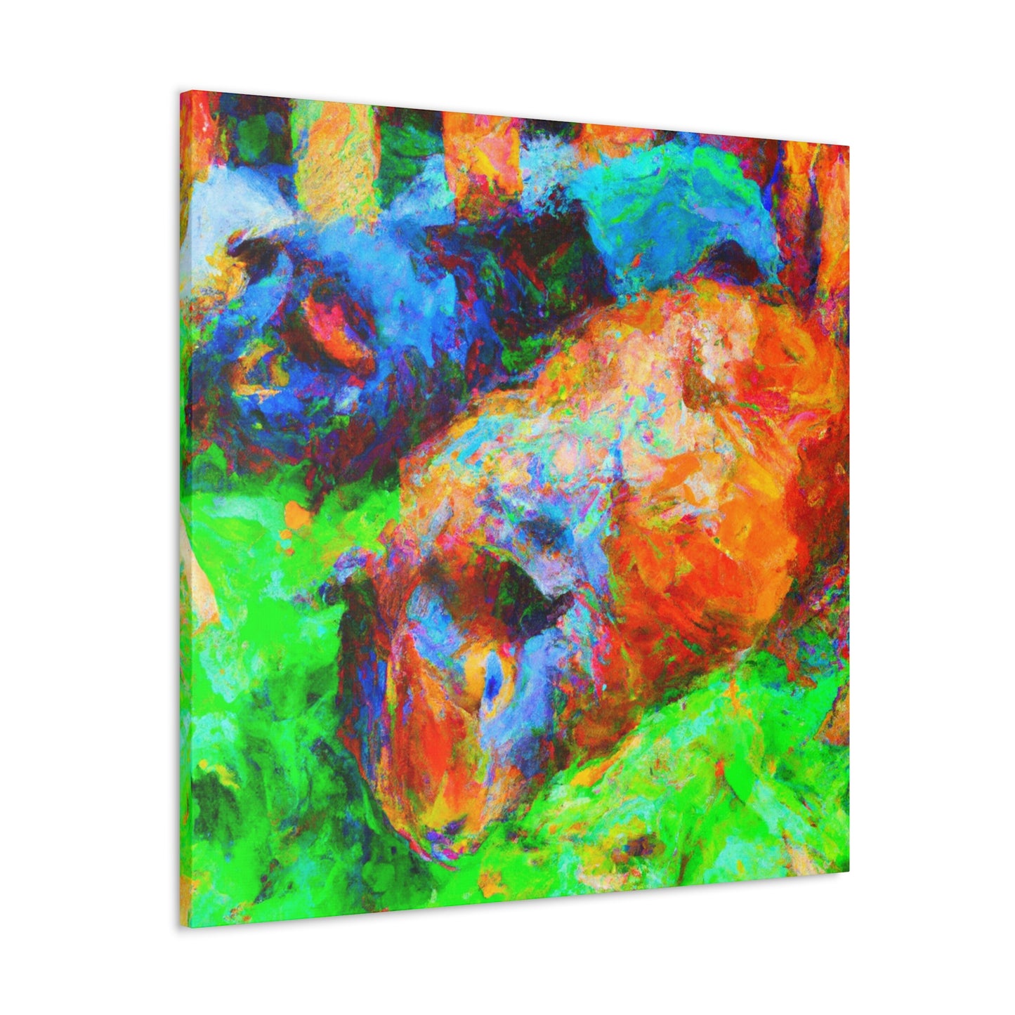 "Guinea Pig Impressionism" - Canvas