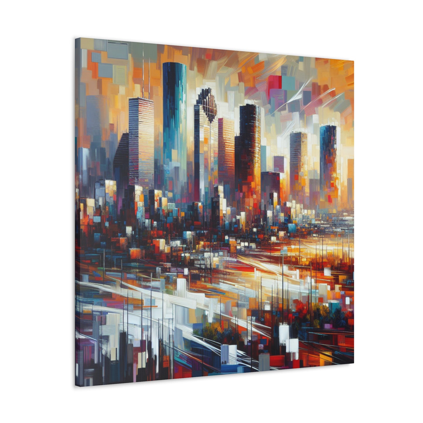 "Majestic Vistas of Houston" - Canvas