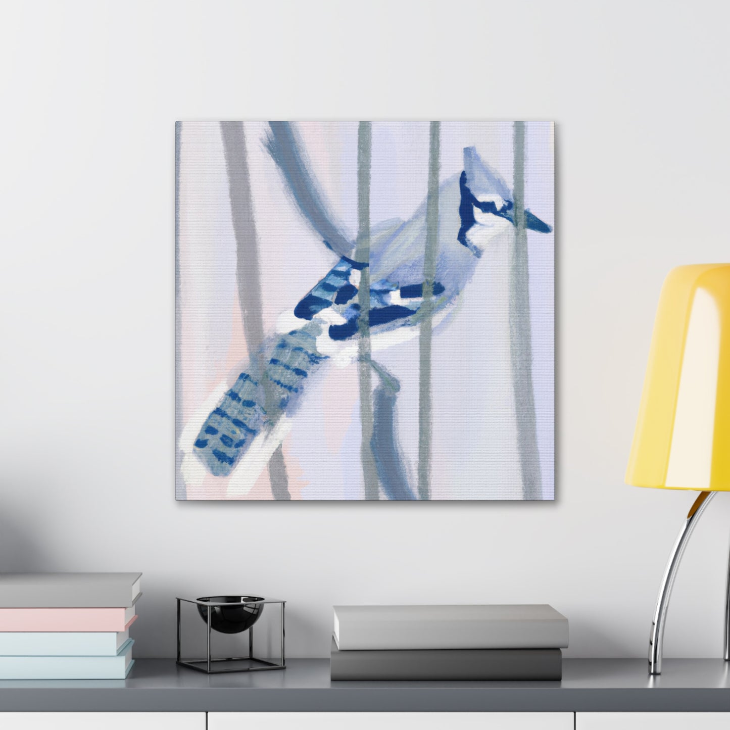 "Blue Jay In Flight" - Canvas