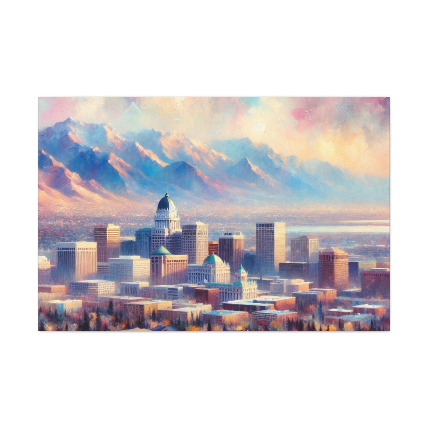 "Utah's Ethereal Cityscape" - Canvas