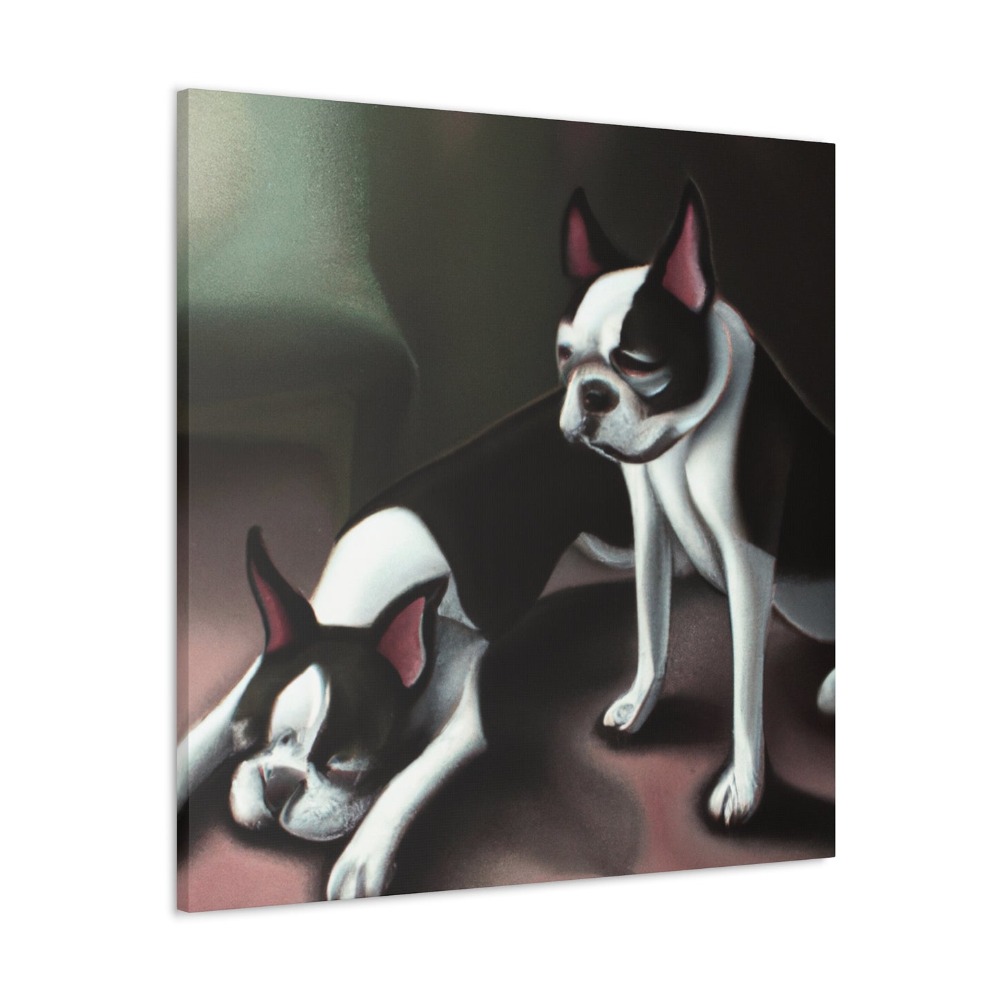 Boston Terrier Surrealism - Canvas