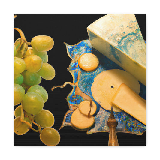 Grapes and Cheese Delight - Canvas