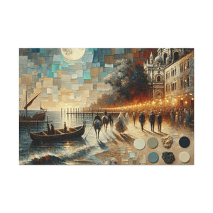 "Luminous Shore Revelry" - Canvas