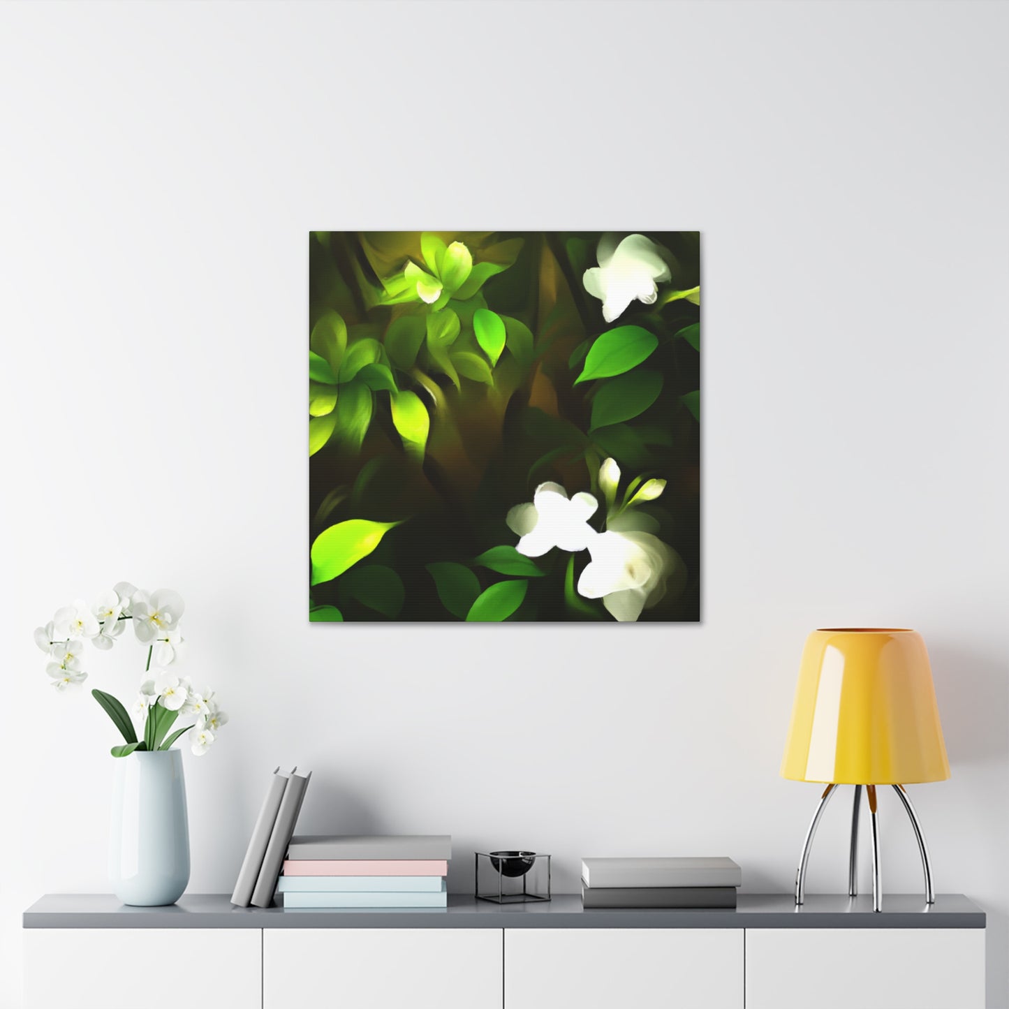 Enchanting Gardenia Bliss - Canvas